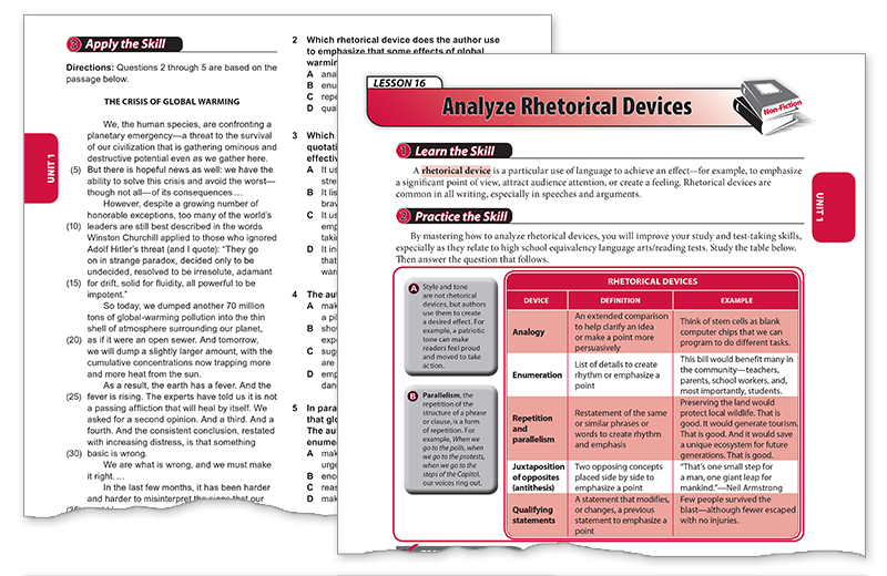 HS Equivalency Writing