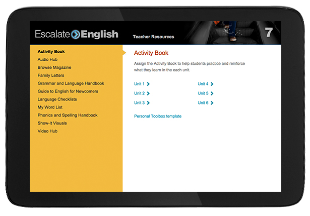 Digital Teacher Resources Escalate English
